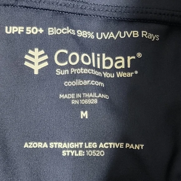 NWT Coolibar Azora Straight Leg Active Pants UPG 50+ size Medium.